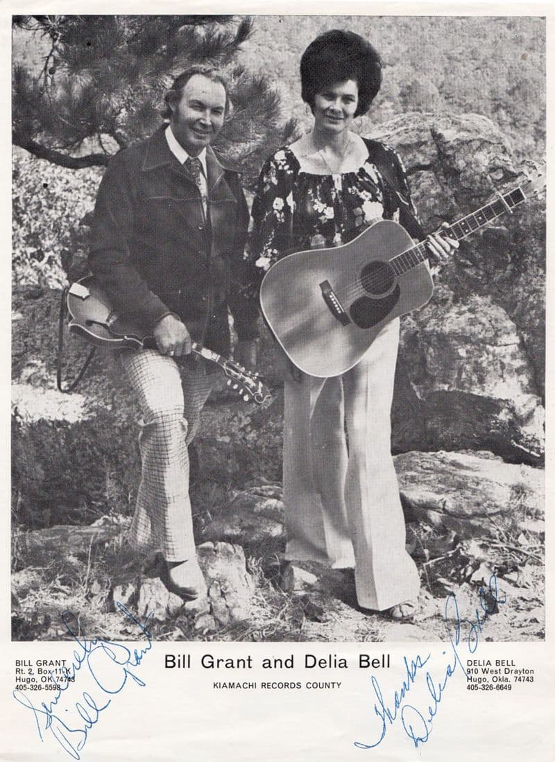 Bill Grant & Delia Bell 12x8 Hand Signed Photo