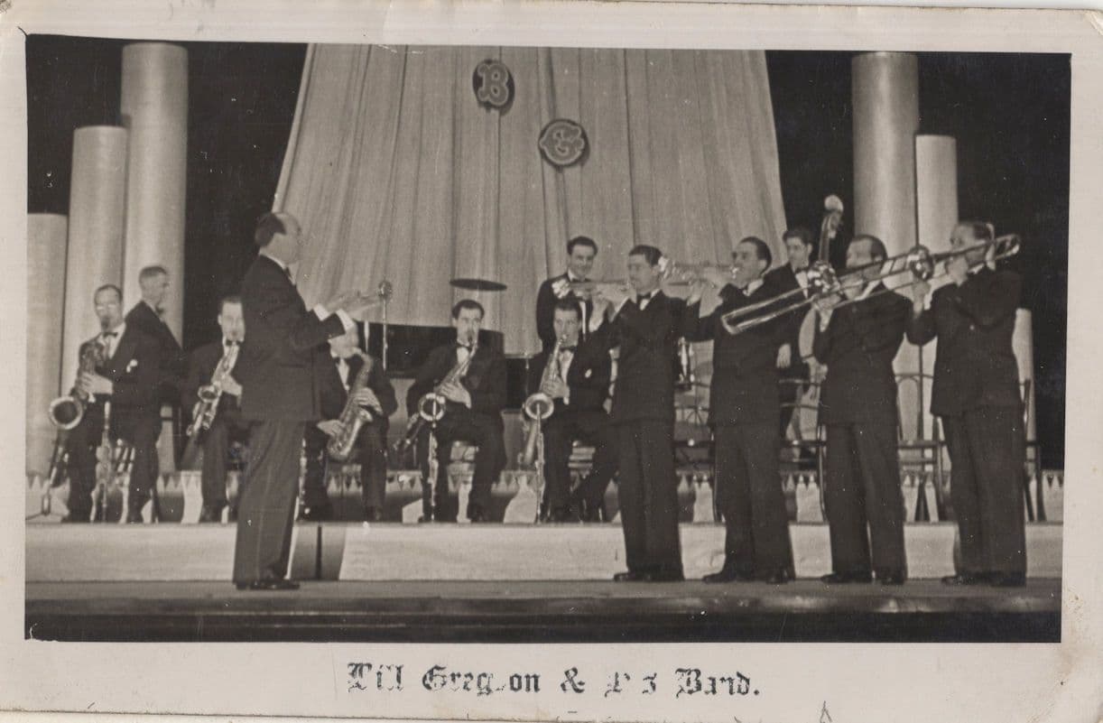 Bill Gregson & His Big Brass Band Skelmersdale FC Chairman Postcard