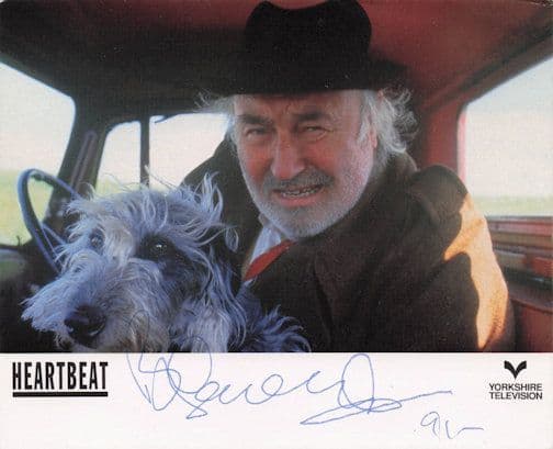 Bill Maynard Claude Greengrass Heartbeat Hand Signed Cast Card Photo
