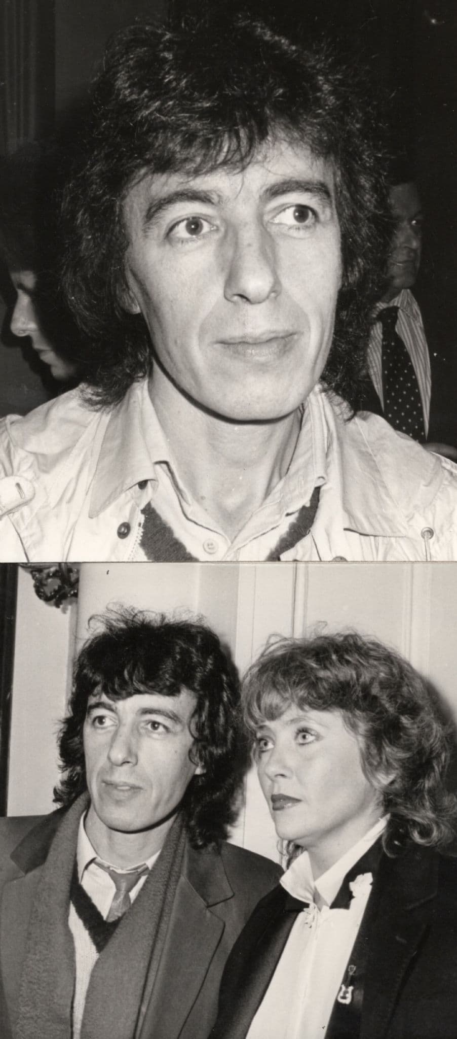 Bill Wyman of Rolling Stones in 1982 Wife Portrait 2x Press Photo s