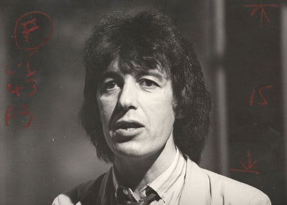 Bill Wyman of Rolling Stones Looking Worried 1981 London Press Photo