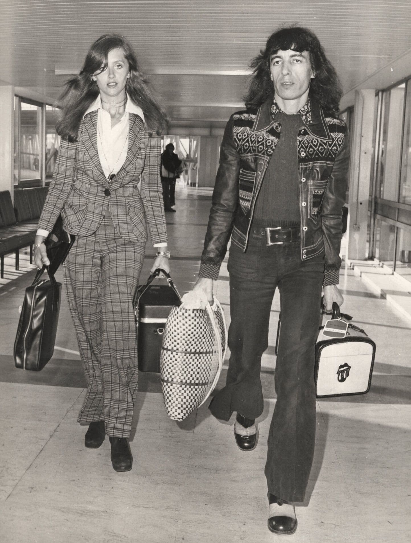 Bill Wyman Rolling Stones Heathrow Airport West Indies Press Photo