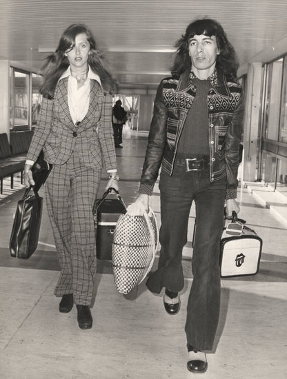 Bill Wyman Rolling Stones Heathrow Airport West Indies Press Photo