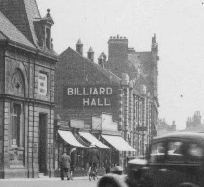 Billiard Hall at Goole Square Advertising Sign Yorkshire Old Postcard