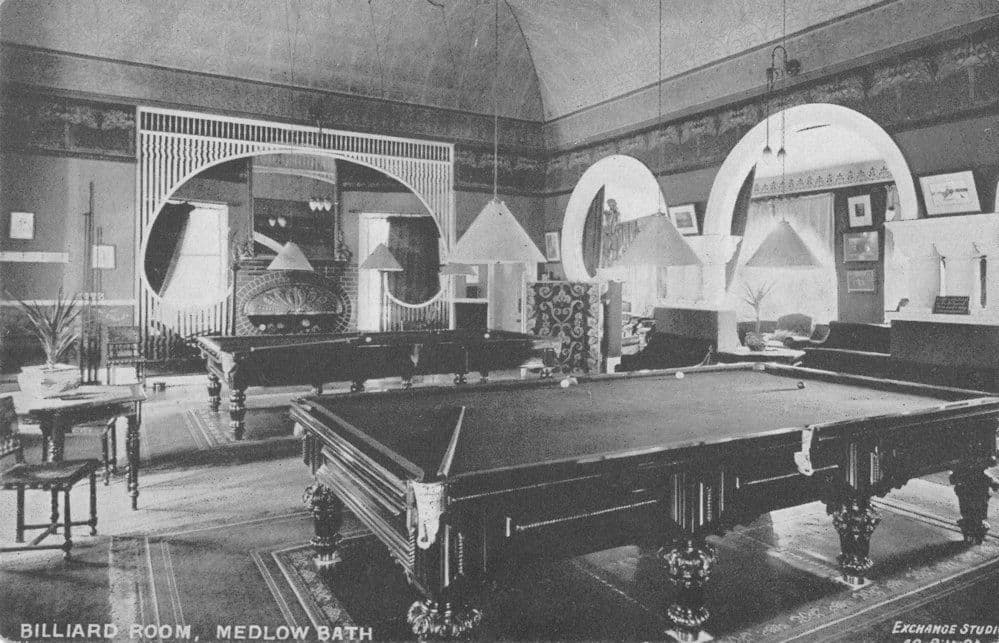 Billiard Room at Medlow Bath NSW Australia Rare Old Postcard