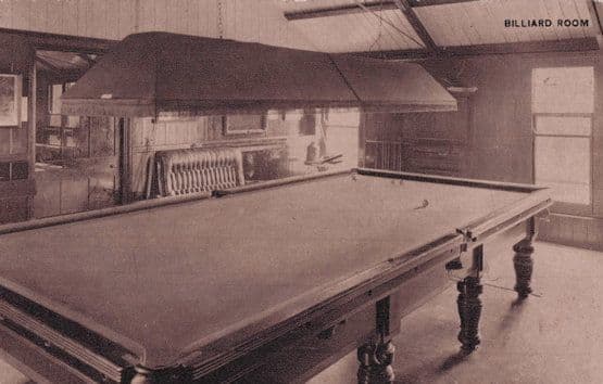 Billiard Snooker Room Caister Camp Norfolk Old Postcard
