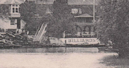 Billiards at Thames Ditton From The River Surrey Unique 1904 Postcard