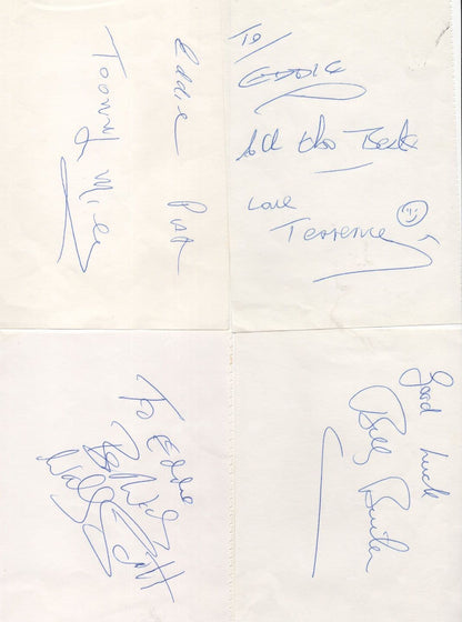 Billy Butler Wally Scott Hold Your Plums Gang 5x BBC Radio Autograph s