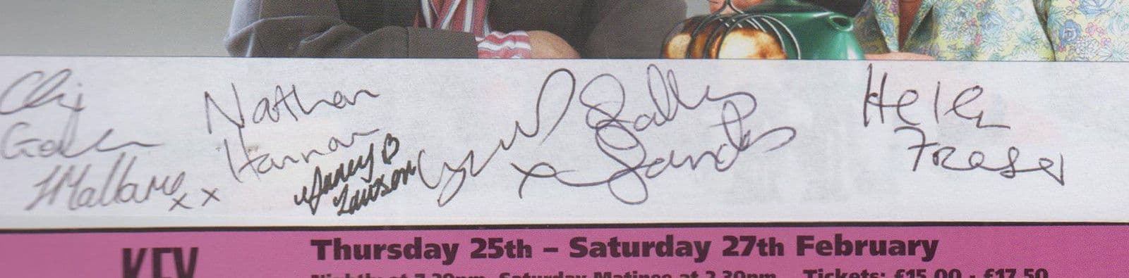 Billy Liar Musical Comedy Lauren Wilson Coronation Street 8x Hand Signed Flyer