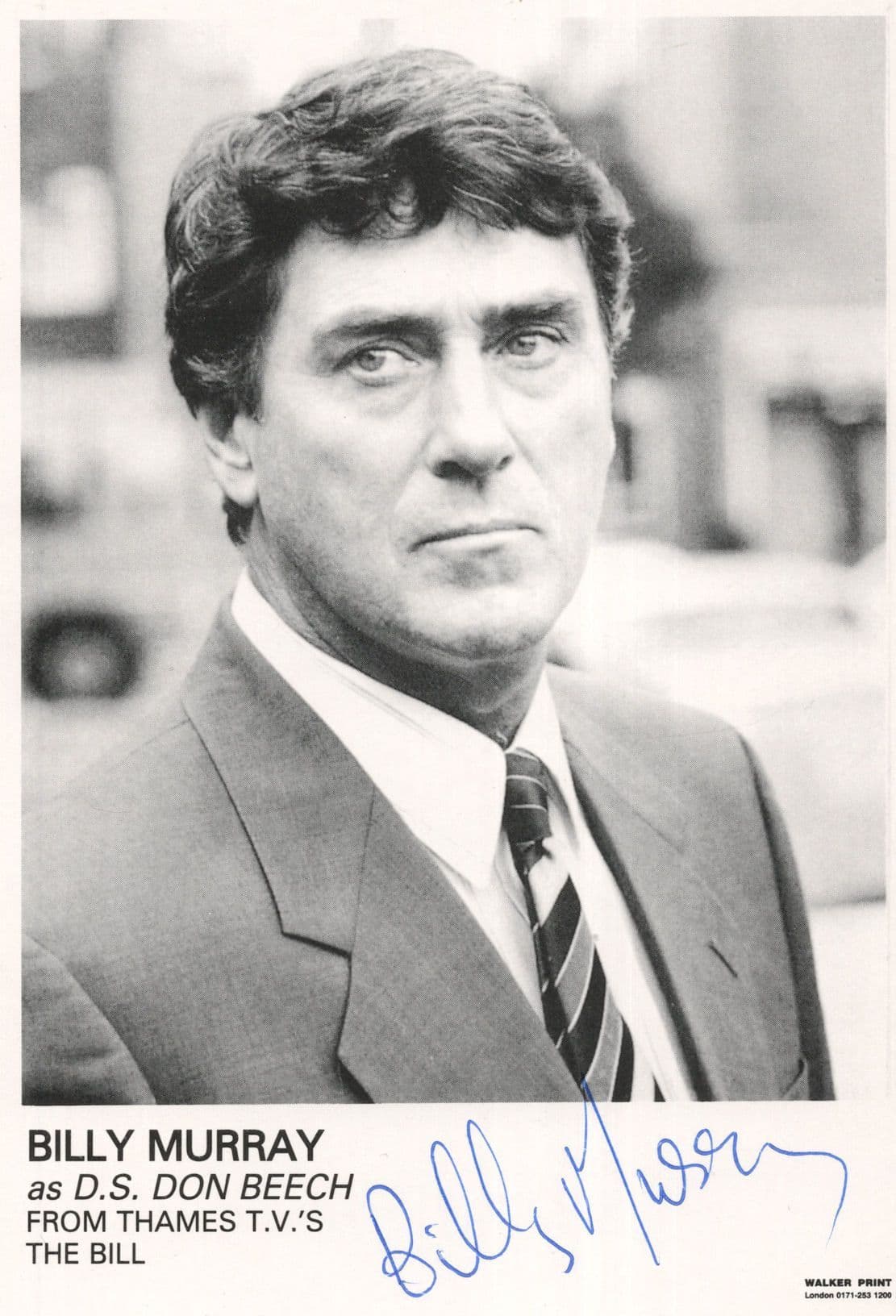 Billy Murray as DS Don Beech ITV The Bill Hand Signed Photo