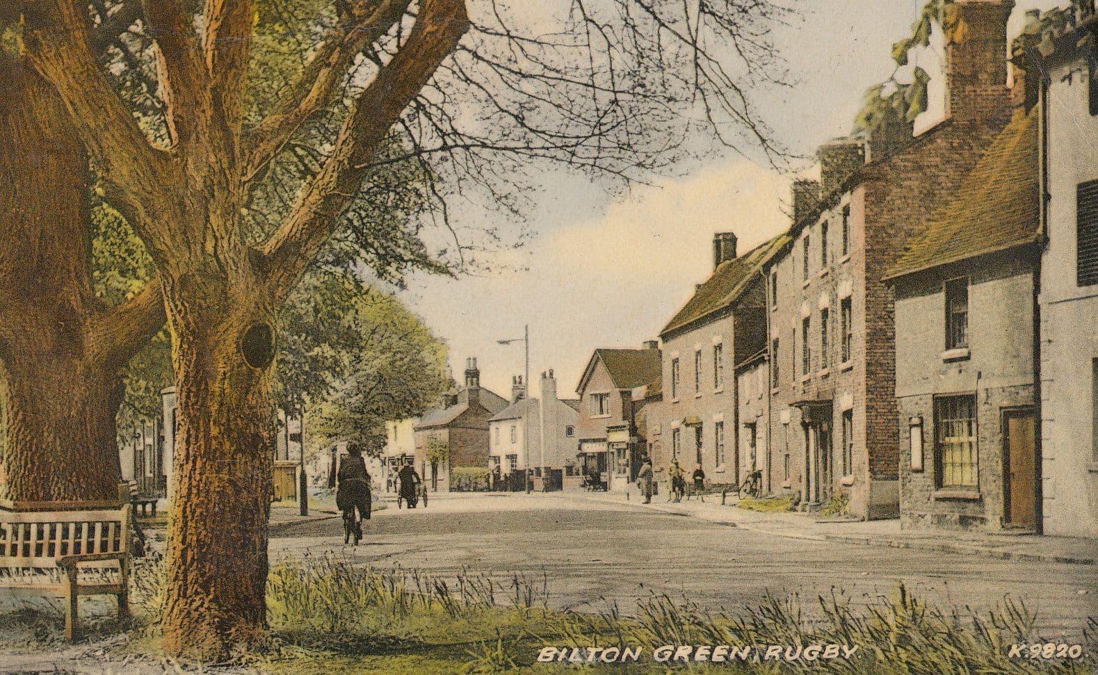 Bilton Green Rugby Bicycles Cycles Old Postcard