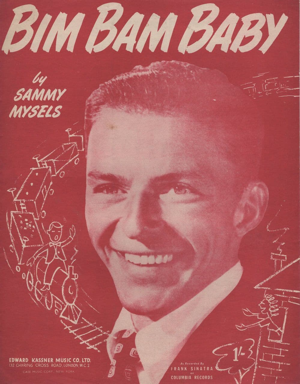 Bim Bam Baby Frank Sinatra V Rare London 1952 Sheet Music