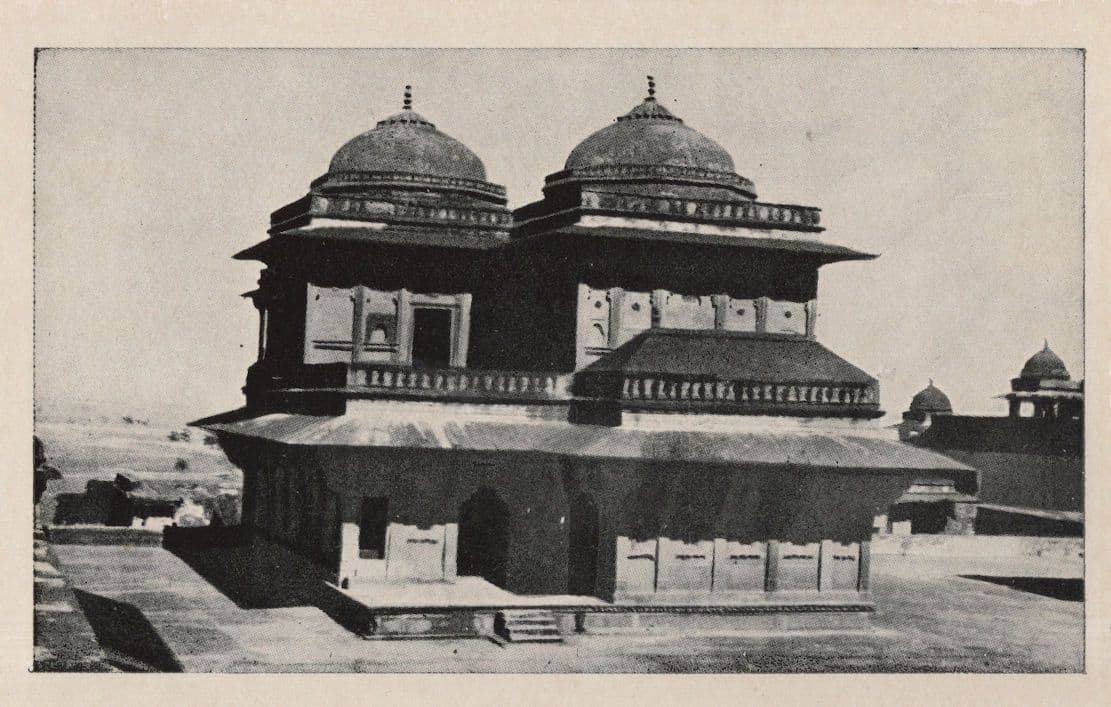Birbl's Palace F Sikri Great Akbar India Sirbal Courtier Postcard