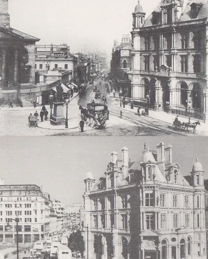 Birmingham 2x Royal Mail Post Office Postcard s Victorian 1895 View + 100 Years