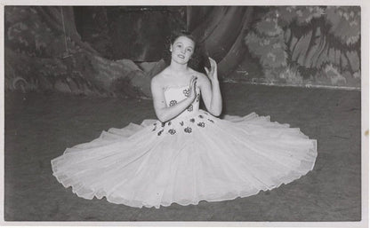 Birmingham Antique Ballet Dancer Hand Signed Postcard Photo