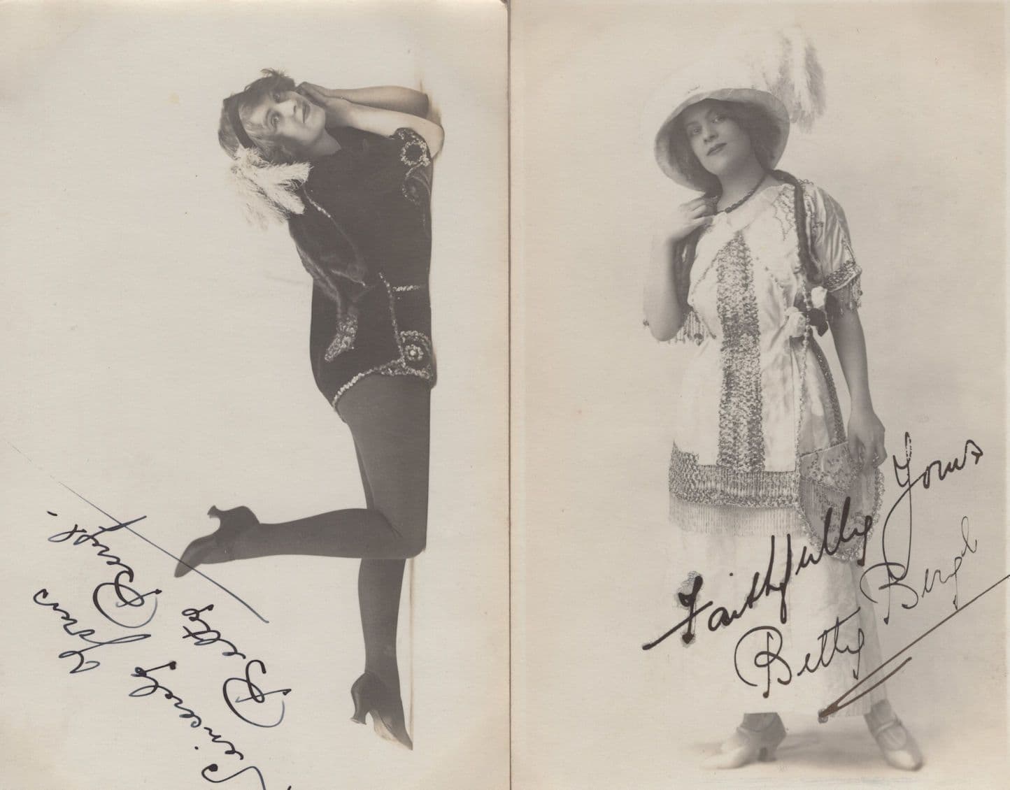 Birmingham Ballet Circus Theatre Old Balancing Act 2x Postcard s