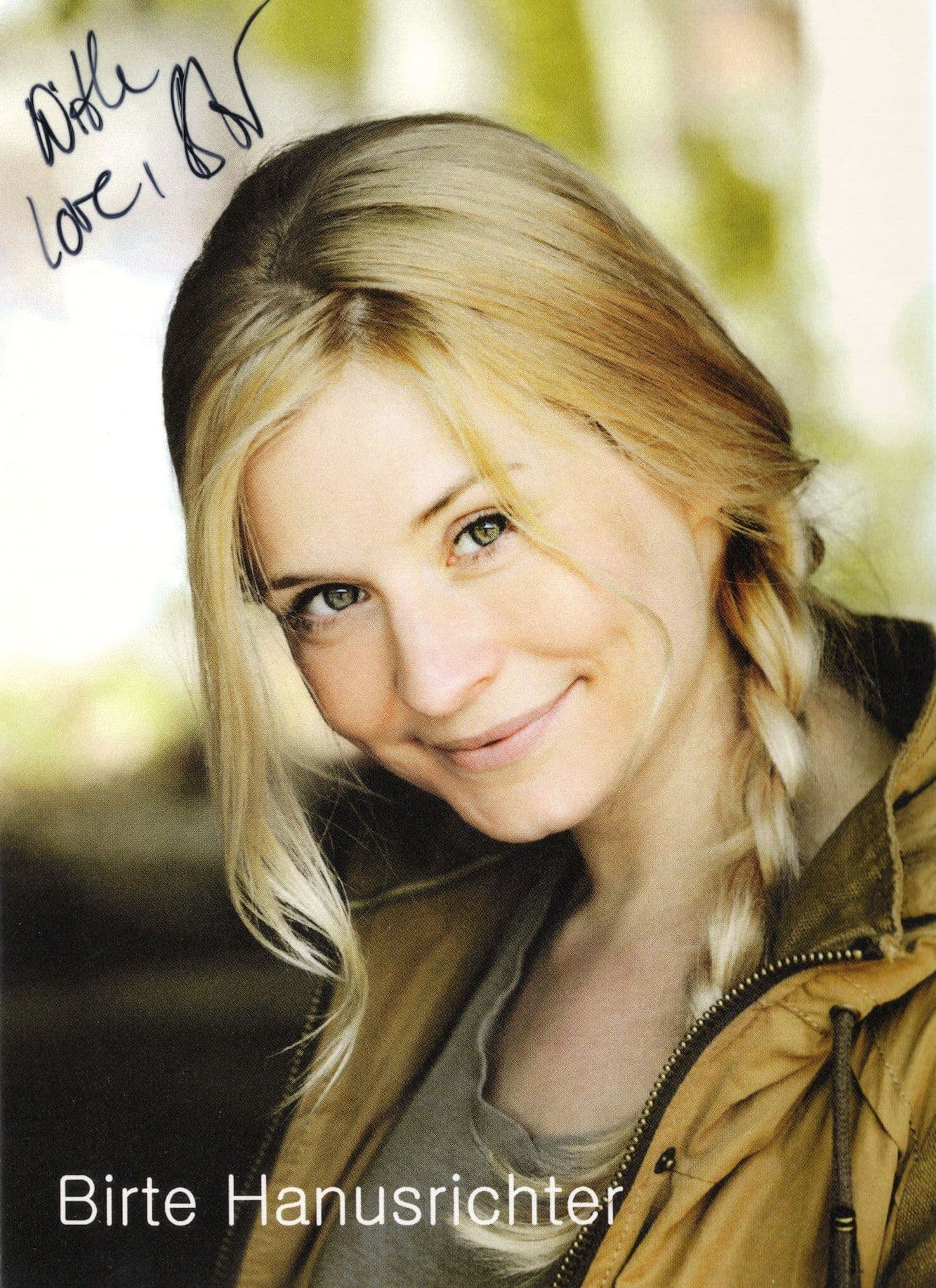 Birte Hanusrichter German TV Film Actress Hand Signed Photo
