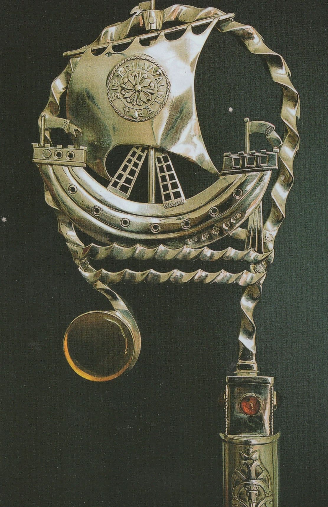 Bishop Of Dunwich Crozier Suffolk Art Statue Postcard