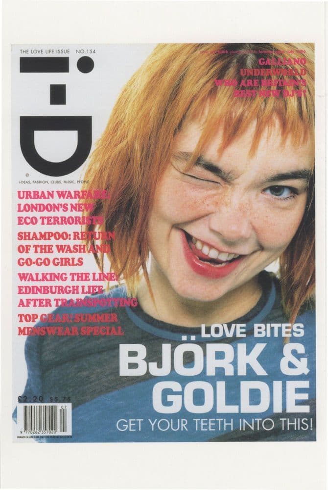 Bjork Of The Sugarcubes Magazine Cover Girl Rare Photo Postcard