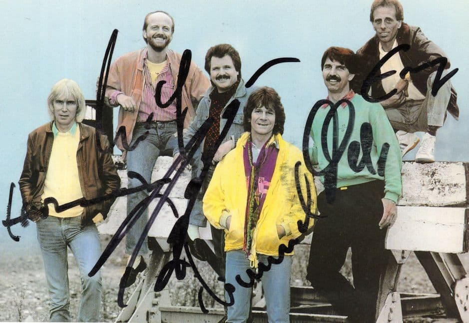 Black Fooss German Schlager Pop Group Band Hand Signed Photo