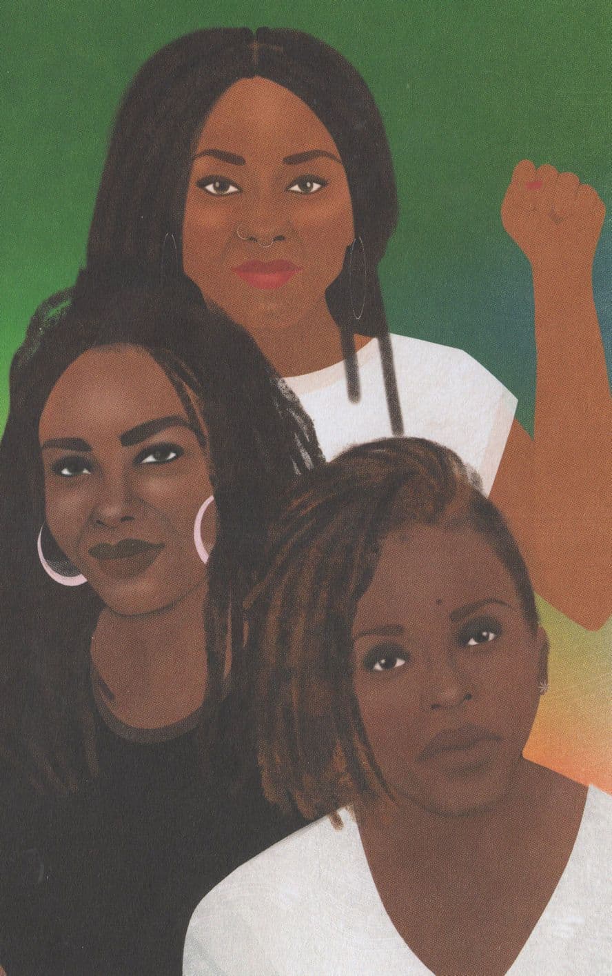 Black Lives Matter Birth Of Political Movement Painting Postcard