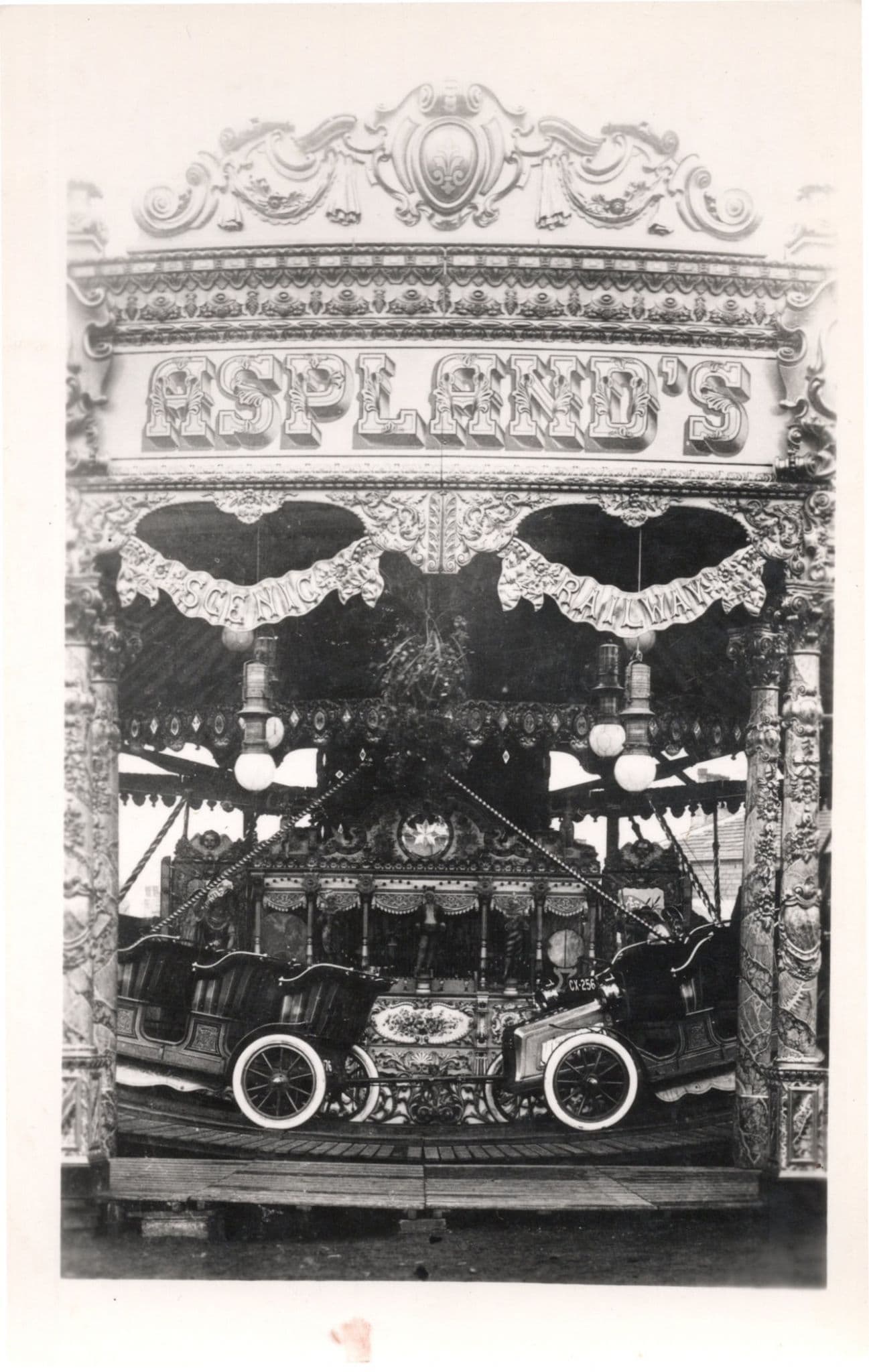 Blackheaton Yorkshire 1910 Fair Asplands Carousel PB Postcard Photo