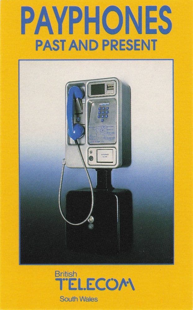 Blue Payphone Mark 2 Telephone Call Box BT Police Rare Trade Photo Card