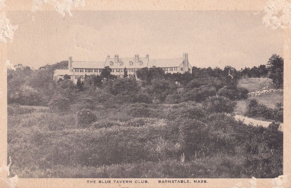 Blue Tavern Club Hotel Massachusetts Old Postcard