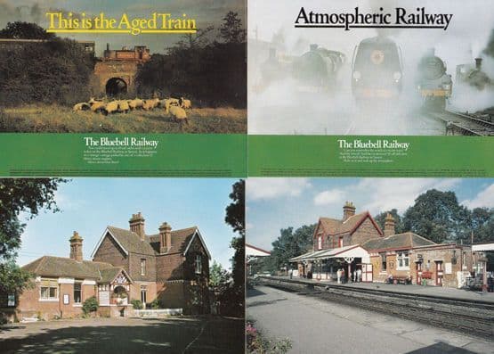 Bluebell Railway Sheffield Park Station Advertising 4x Postcard s