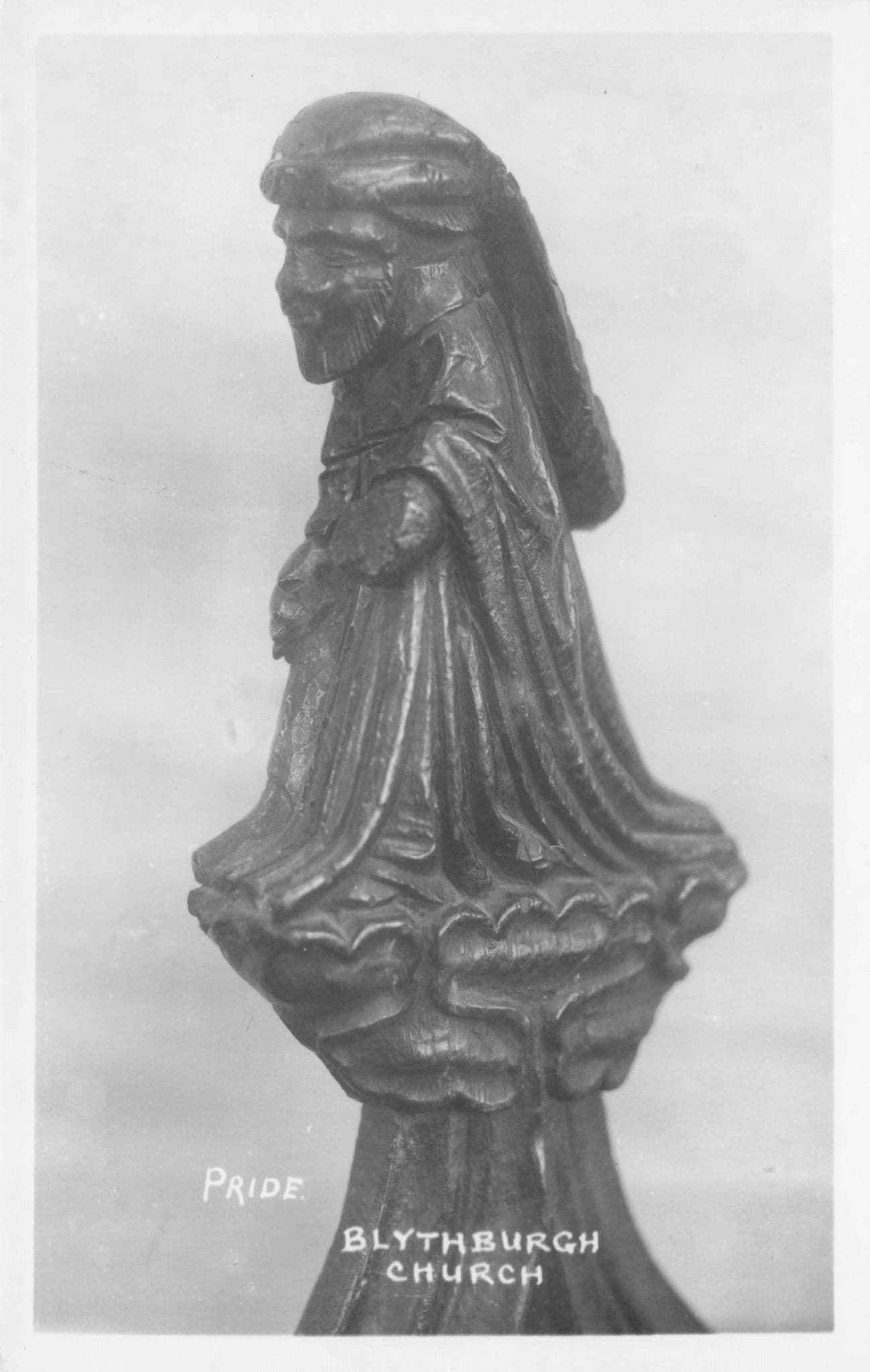 Blythburgh Church Pride Sculpture Real Photo Old Postcard