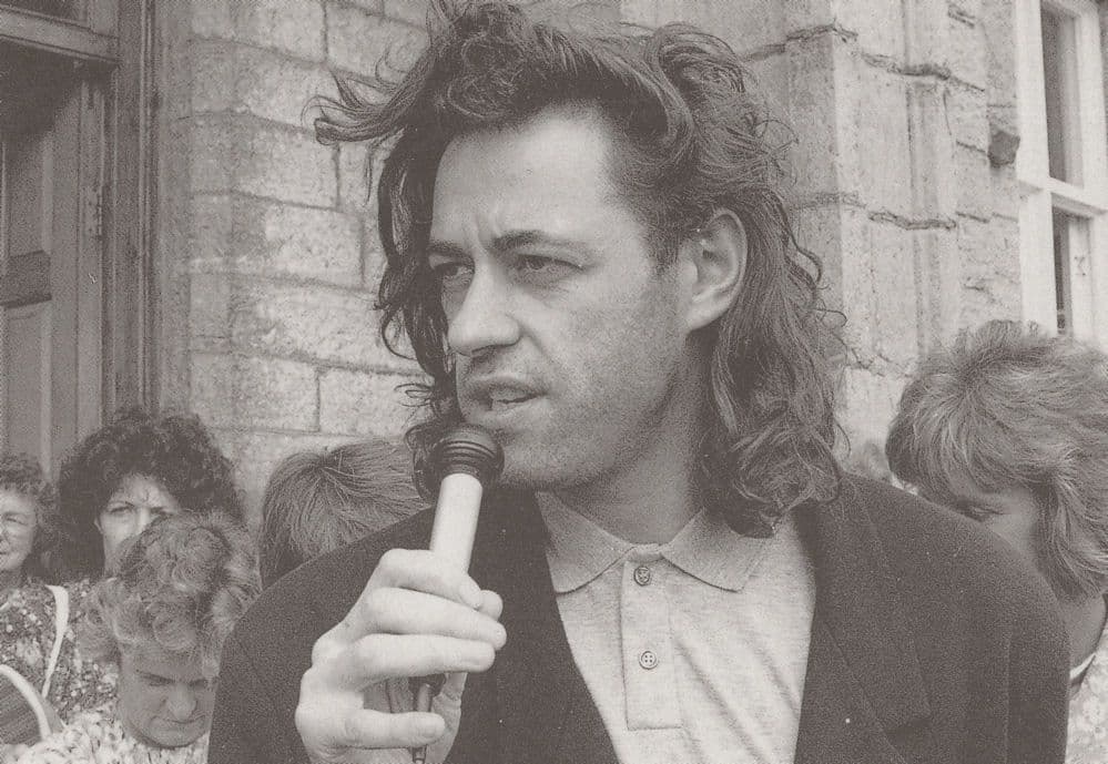 Bob Geldof of The Boomtown Rats Punk Rock Band Postcard