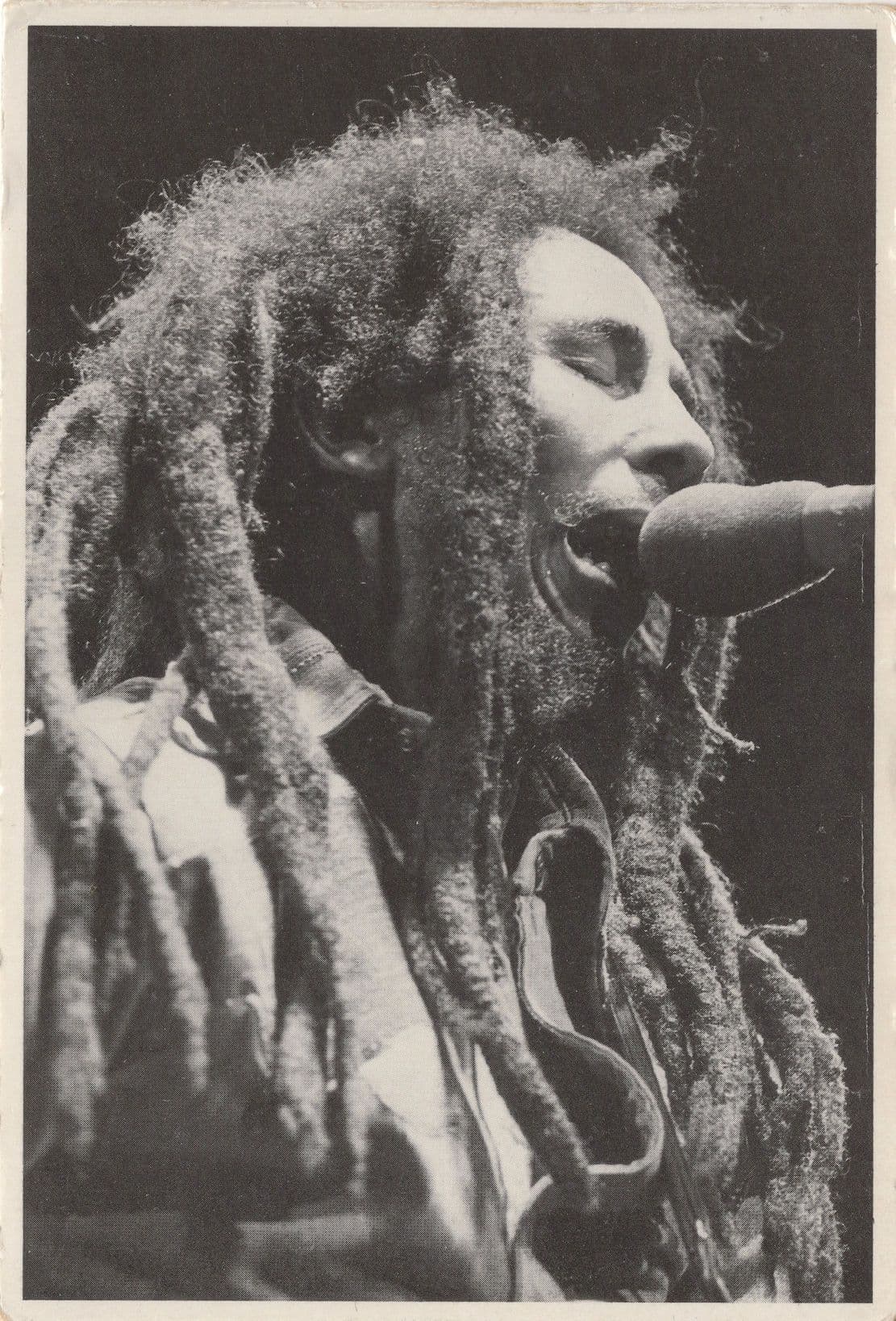 Bob Marley Rare Postcard