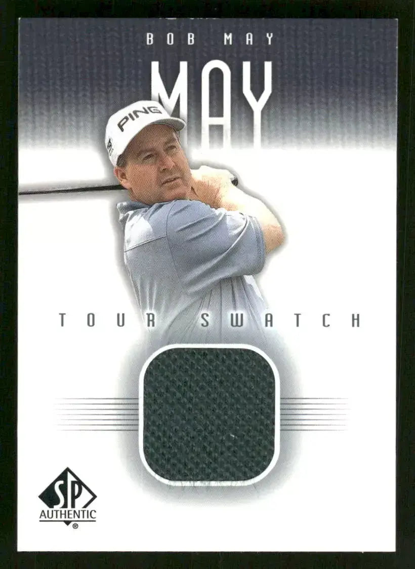 Bob May 2001 Tour Swatch Worn Shirt Golf Rare Limited Edition Card