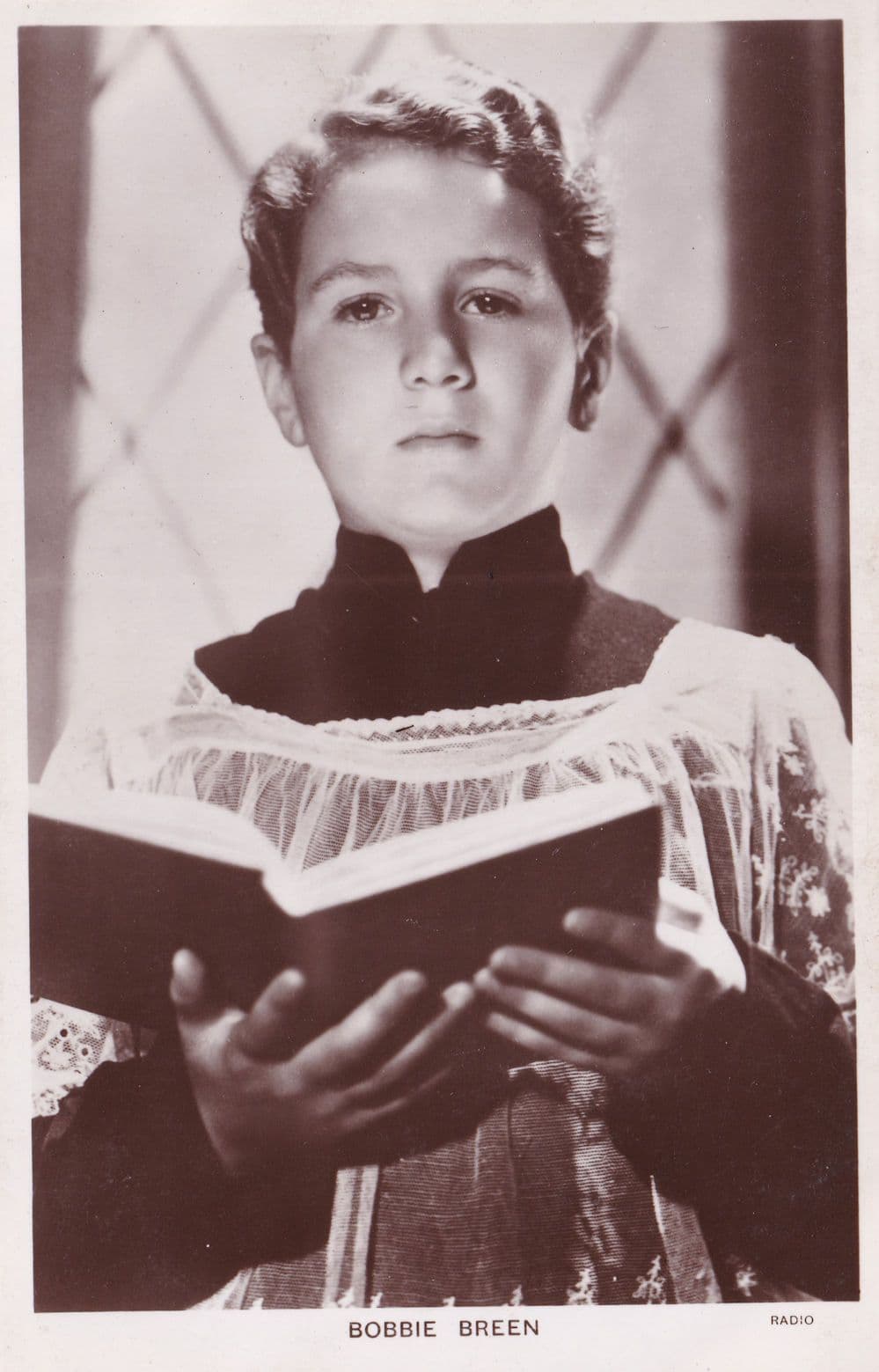 Bobbie Breen as Altar Boy Child Film Star Picturegoer Postcard