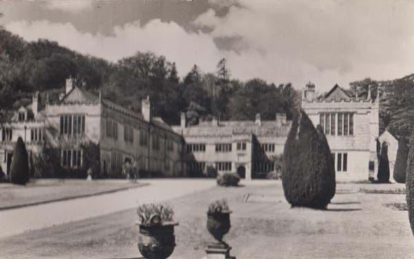 Bodmin Lanhydrock House From East + Grounds Stunning Vintage Real Photo Postcard