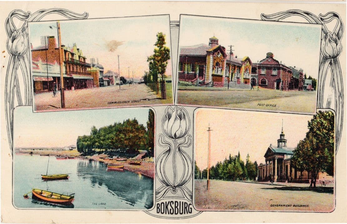 Boksburg Post Office Commissioner Street South Africa Old Postcard