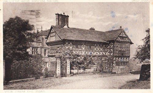 Bolton Museum Vintage 1937 "View From The Road" Lancashire Postcard