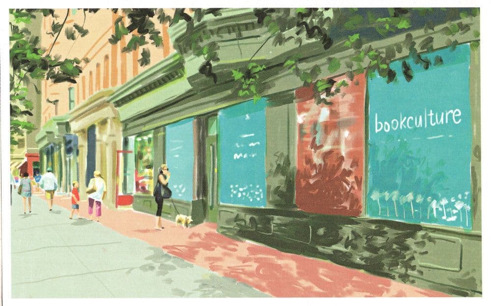 Book Culture New York City Store Shop Oil Painting Postcard