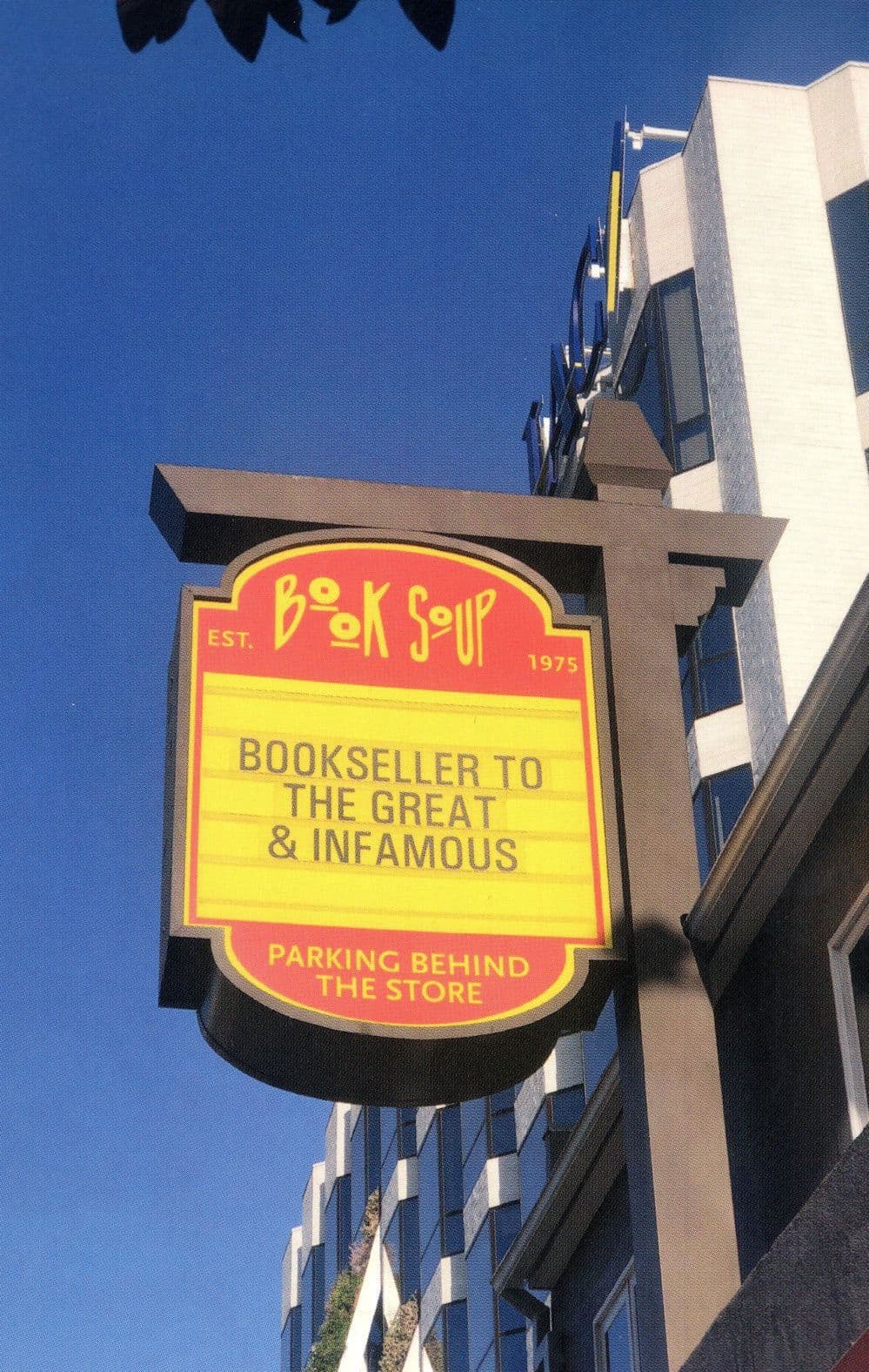 Book Soup Book Store Shop Hollywood California of David Bowie Bob Dylan Postcard