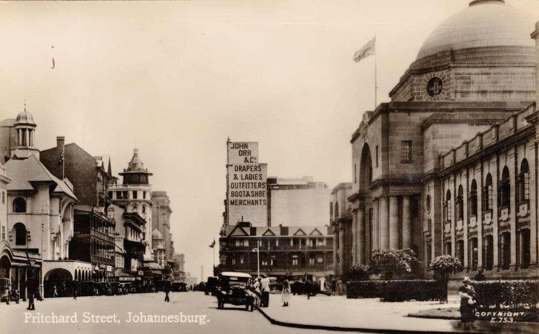 Boot Shoe Store & Drapers Pritchard Street Johannesburg South Africa Old Postcard