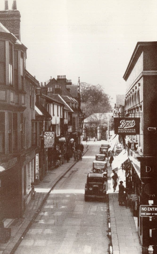 Boots The Chemists Maidenhead Street Hertford in 1930 Postcard