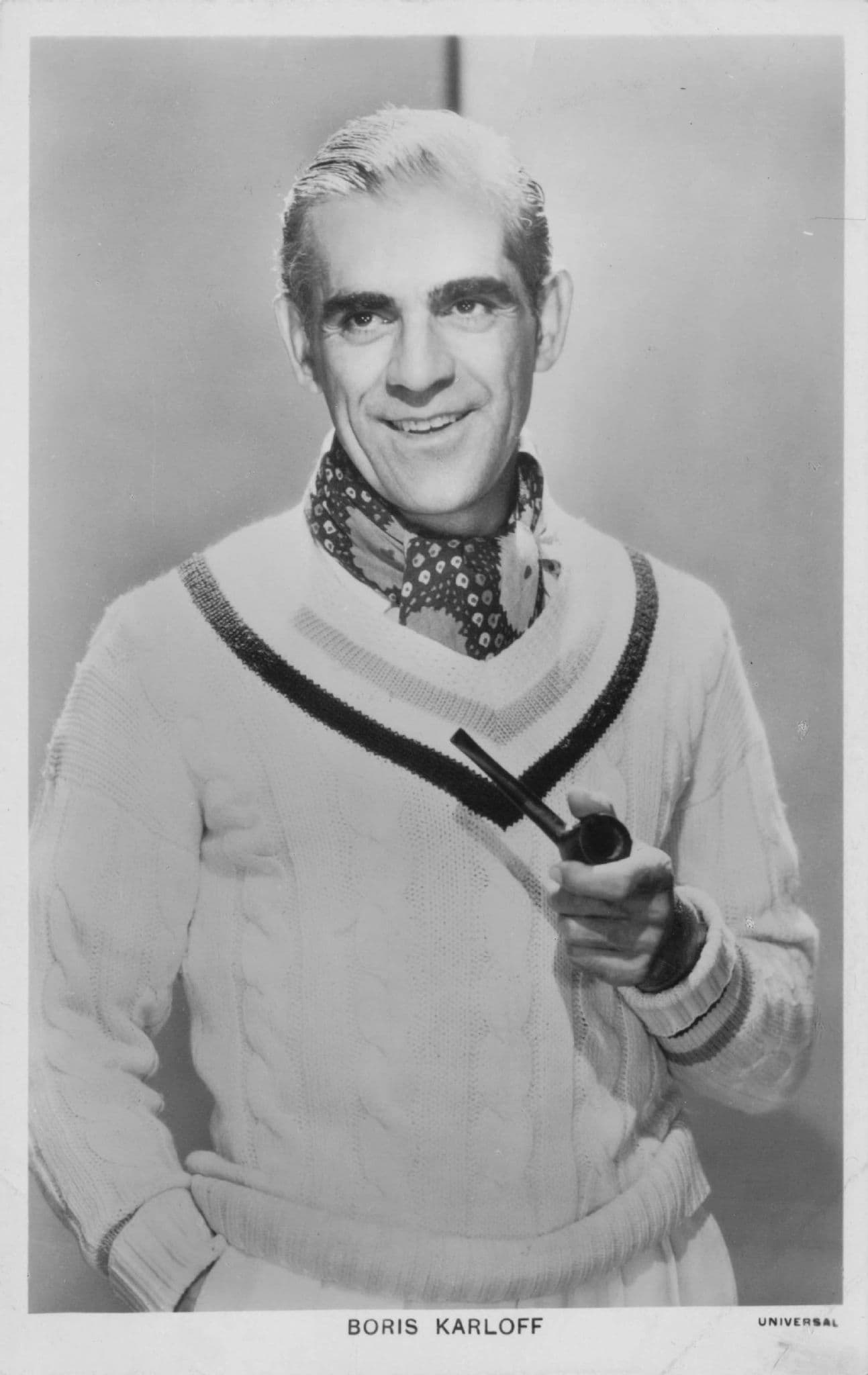 Boris Karloff Horror Actor Frankenstein Picturegoer Series 85 707b RPC RARE Postcard
