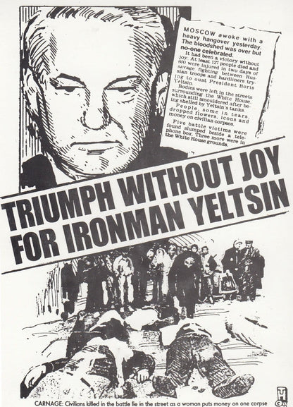 Boris Yeltsin 3x Limited Edition Of 500 Russian Political Postcard s