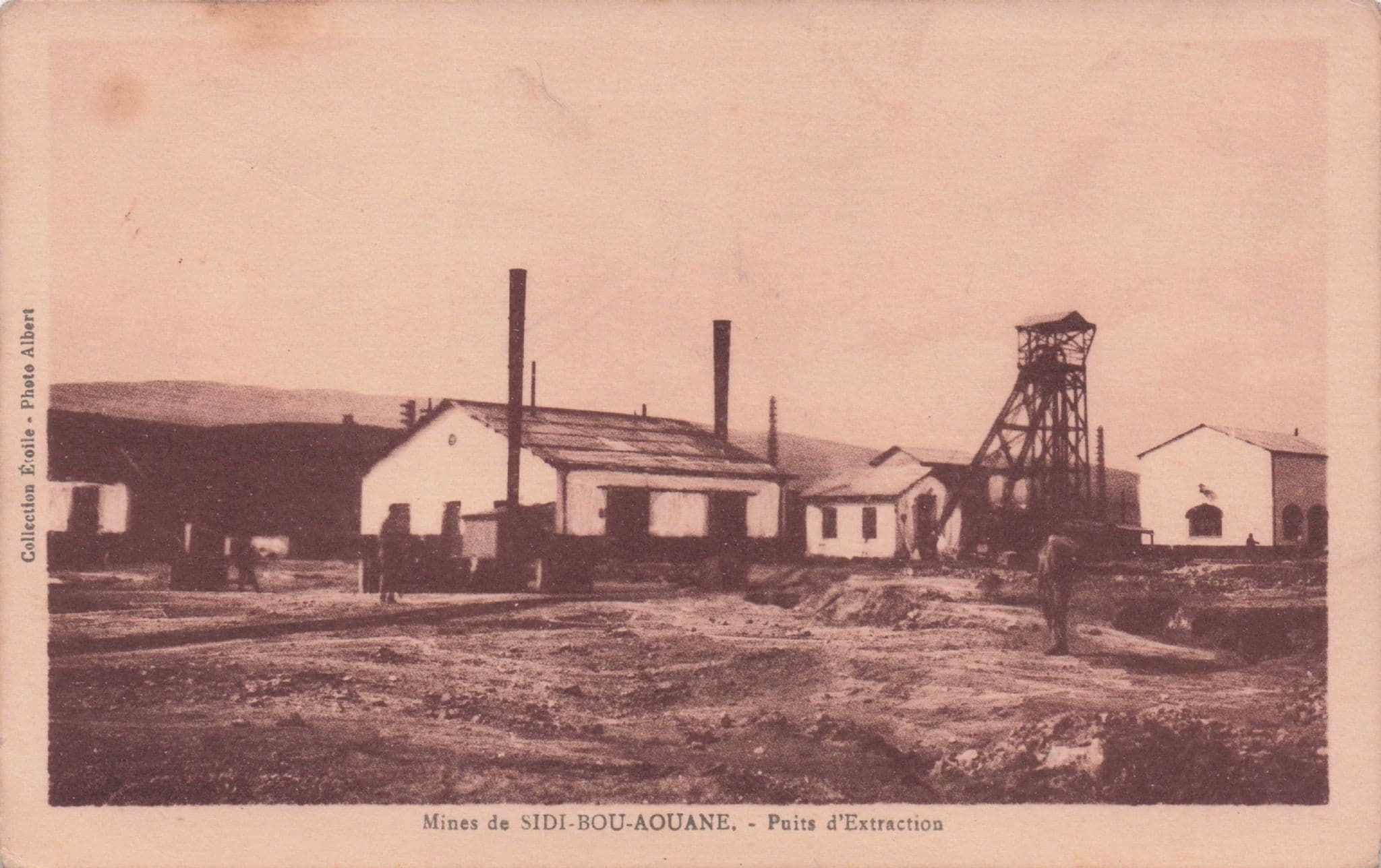 Bou Aouane Mines Algeria African Antique Mining Old Postcard