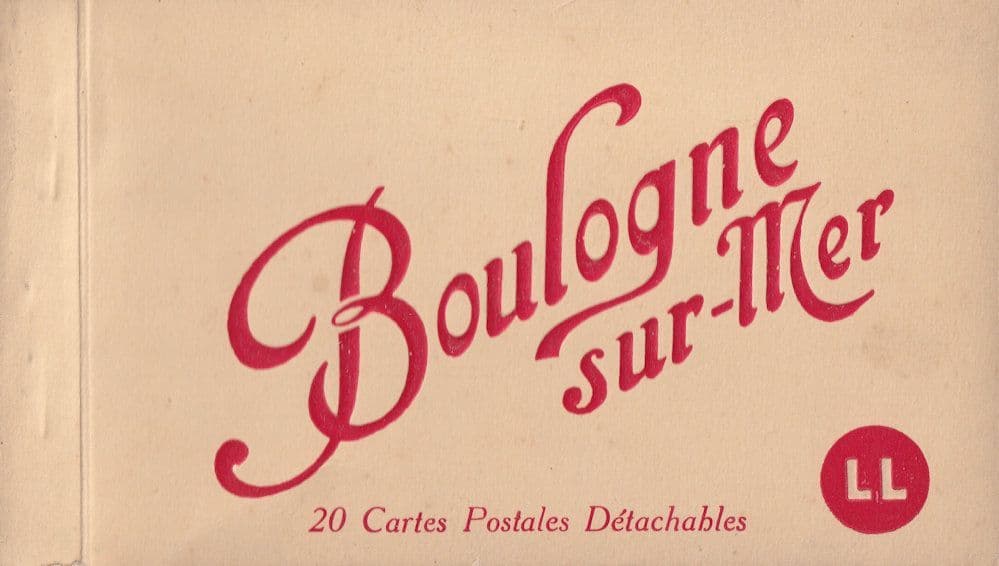 Boulogne Sur Mer 20x Antique Postcard Collection Sepia Book