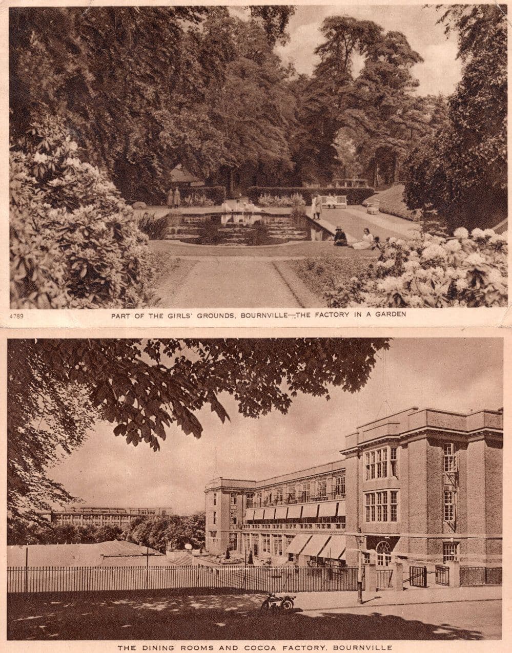 Bourneville Cocoa Factory Dining Rooms 2x Postcard s
