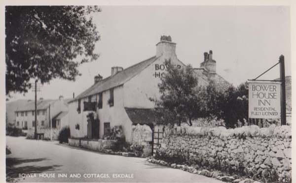 Bower House Inn Eskdale Cumbria + Cottages MINT Real Photo Postcard