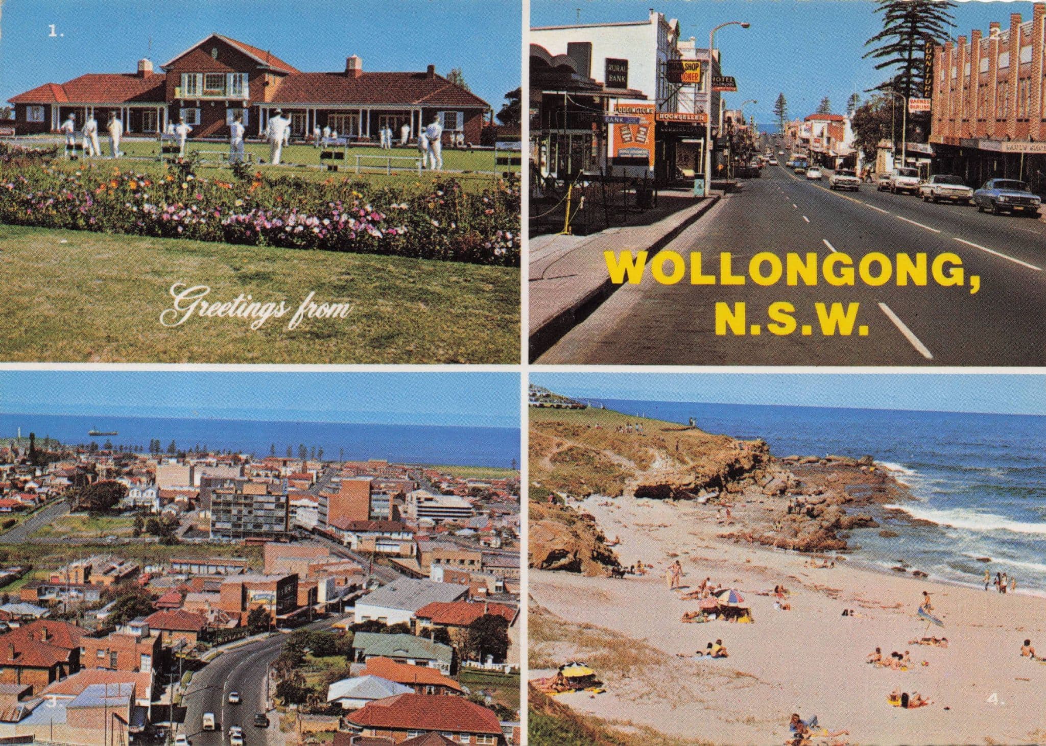Bowling Club Crown Street Wollongong New South Wales Australia Postcard