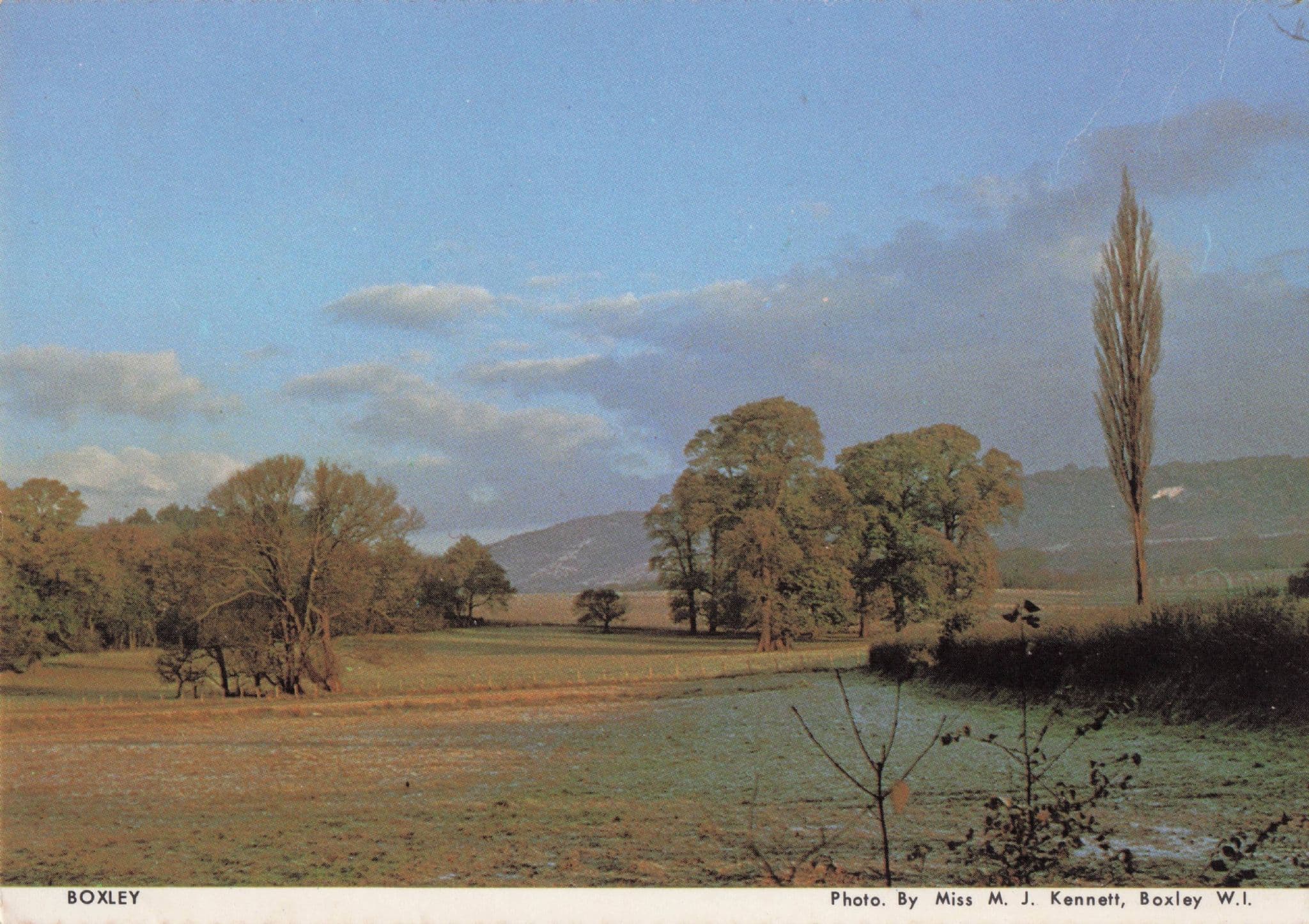 Boxley Hills Kent Vintage Women's Institute Rare Photo Postcard