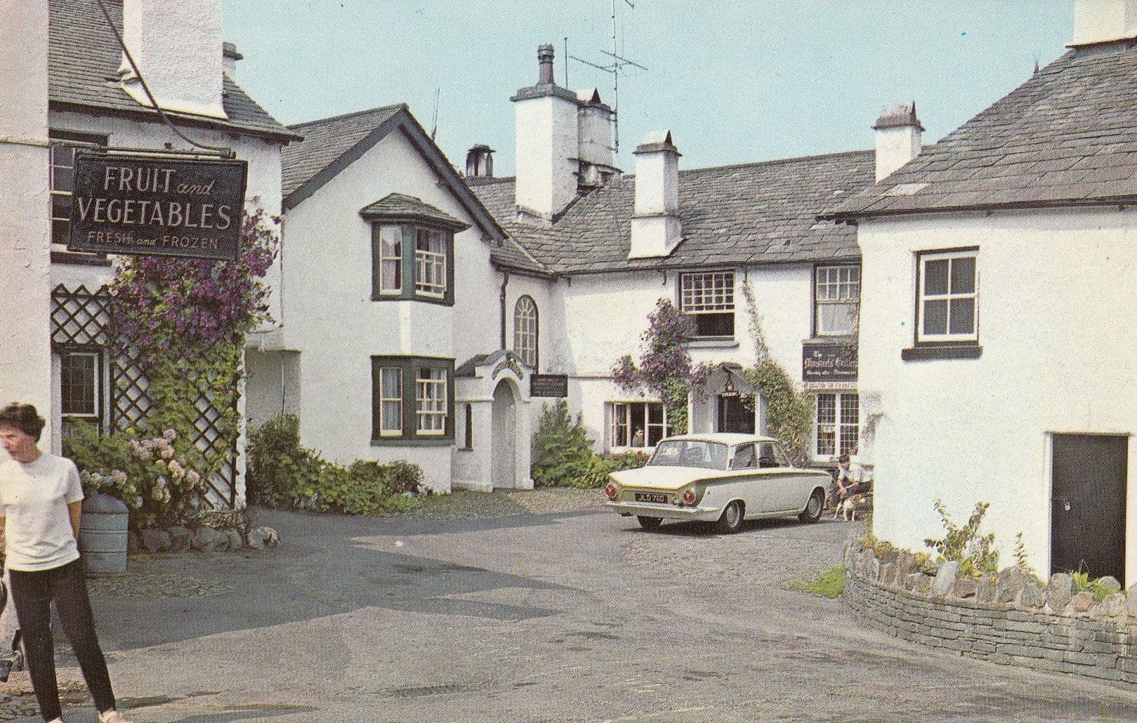 Boy Pulling Faces Hawkshead Fruit & Vegetables Corner Shop 3x 1970s Postcard s